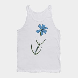 Blue-eyed grass wildflower Tank Top